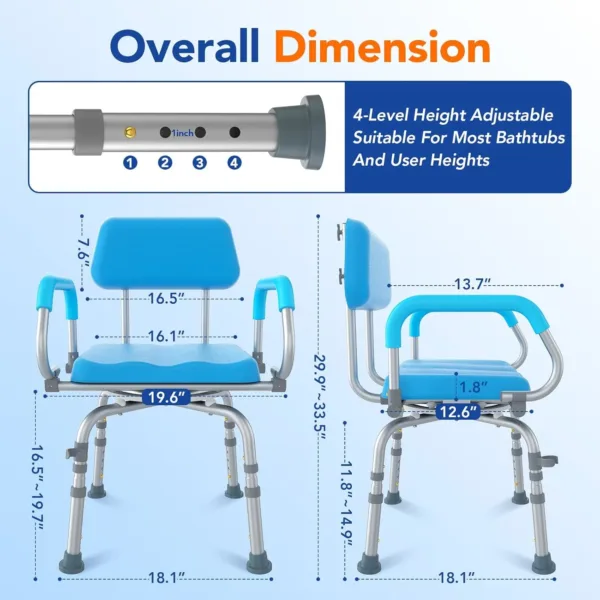 swivel shower chair 2