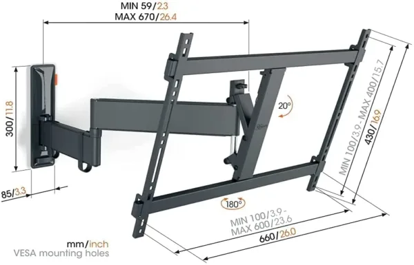 swivel tv wall mount 2