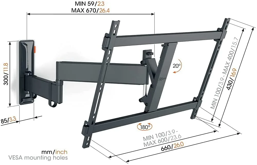 swivel tv wall mount 2