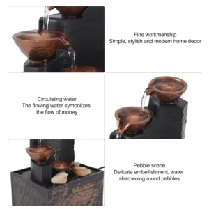 tabletop fountain led 5