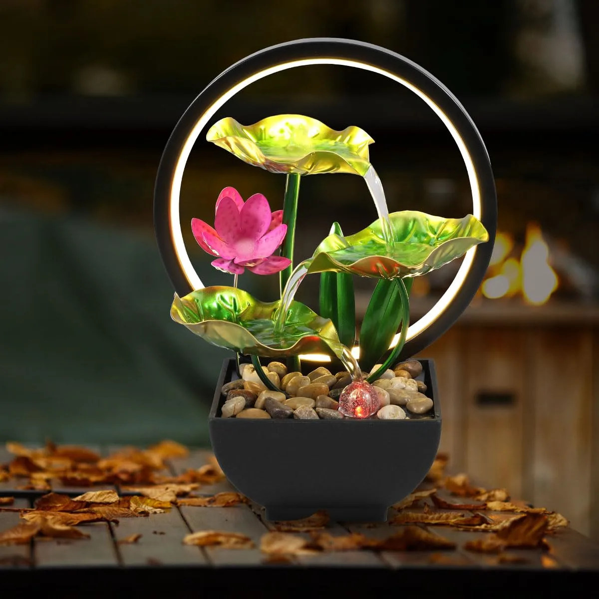 tabletop fountain waterfall 1