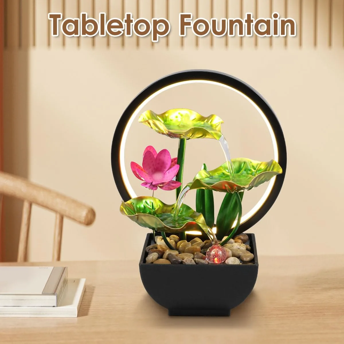tabletop fountain waterfall 6