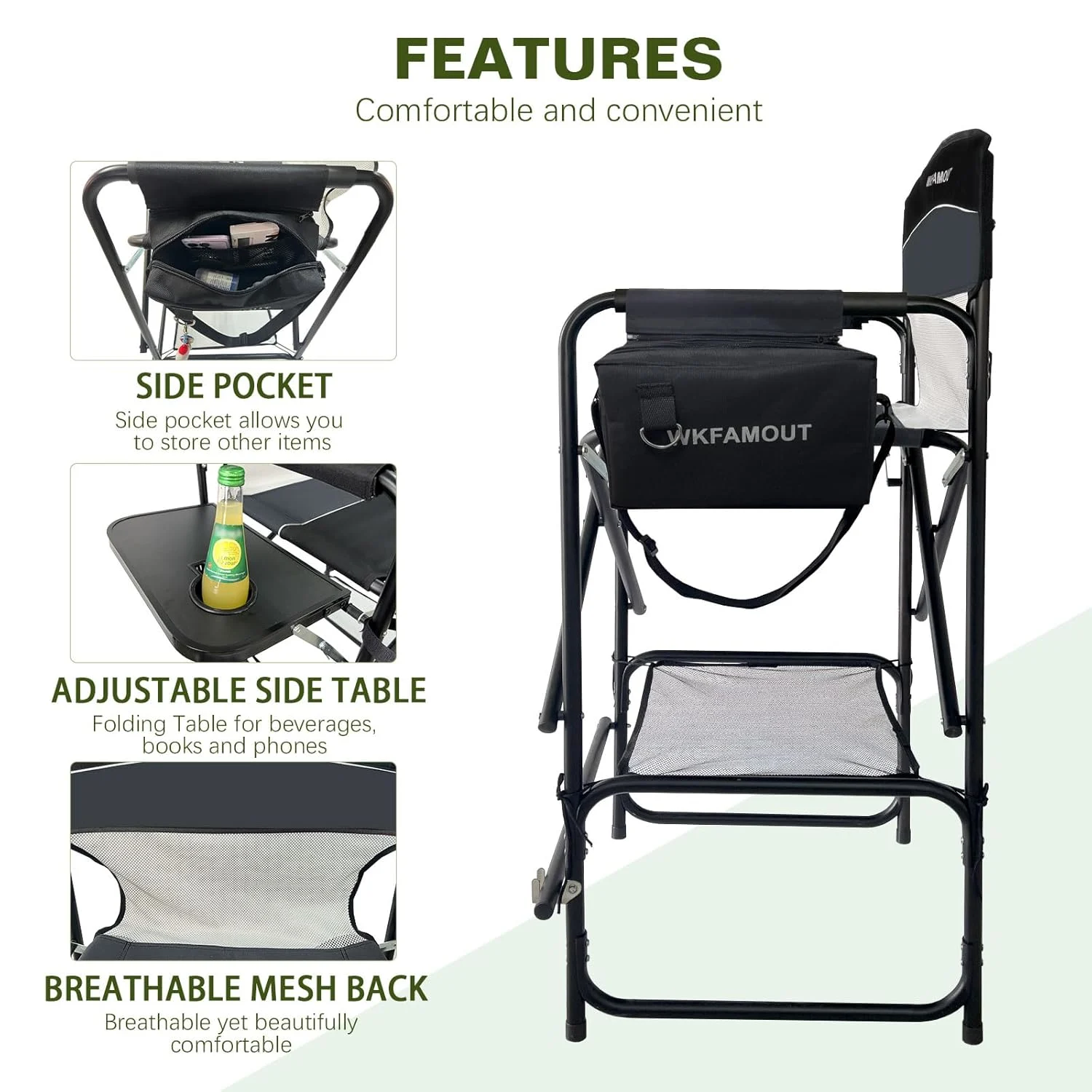 tall folding director chair 4