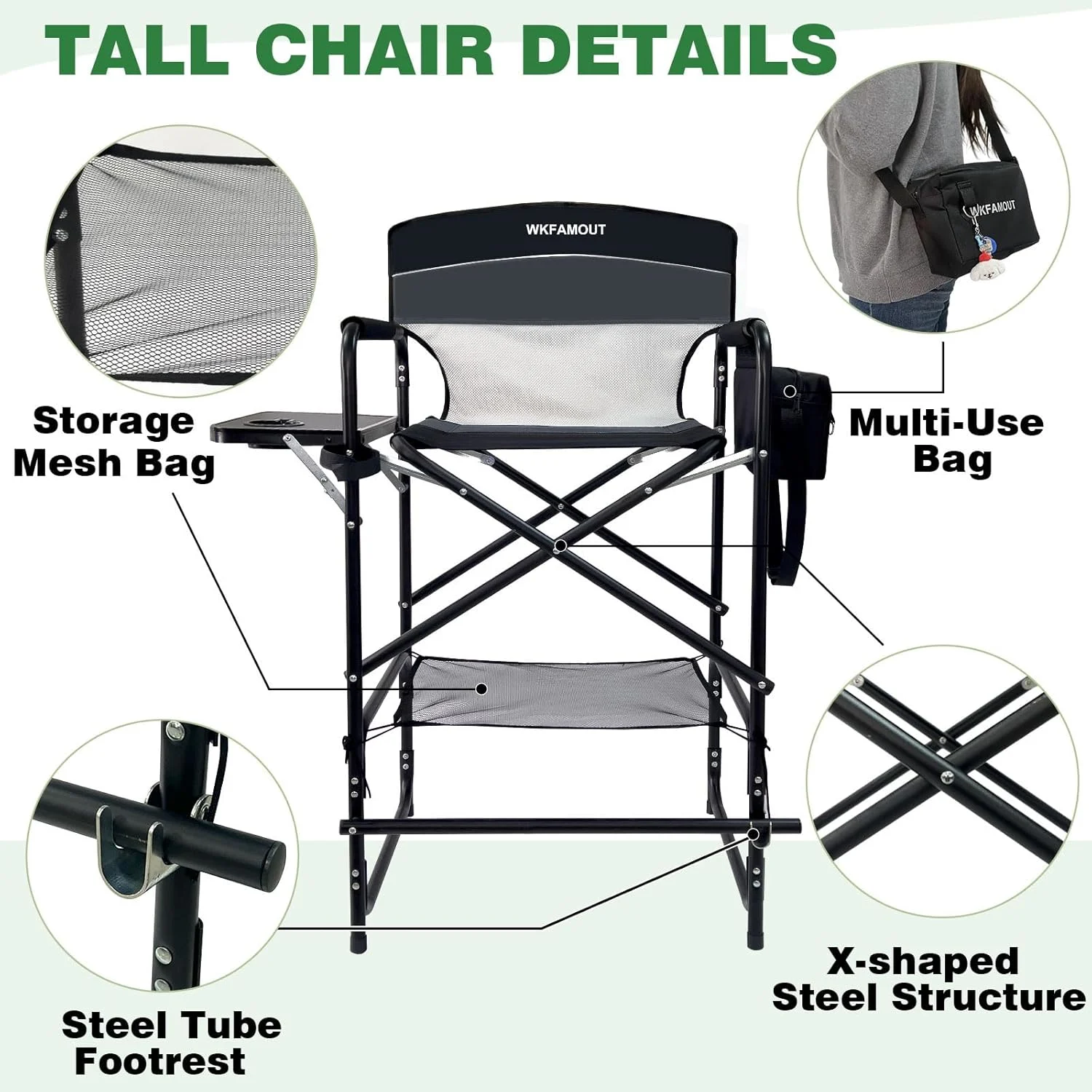 tall folding director chair 5