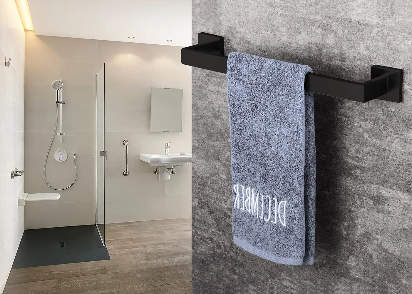 taun towel bar black 4