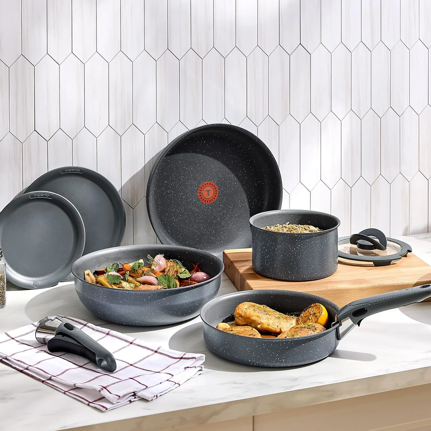 tefal cookware set nonstick 7