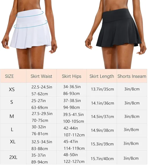 tennis skort pleated 6