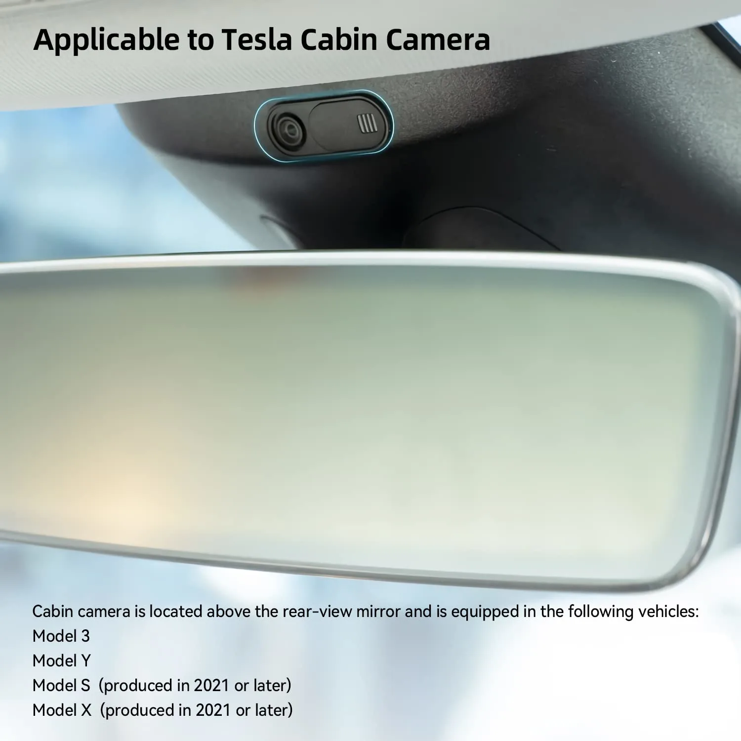 tesla cabin camera cover 3