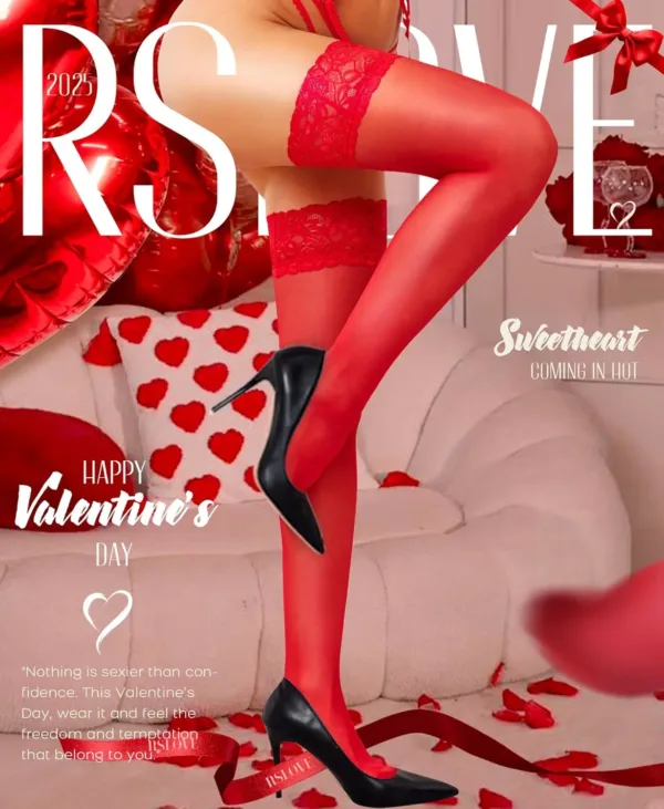 thigh high stockings lace 2