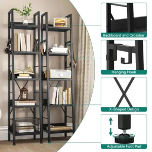tier bookcase tall 3