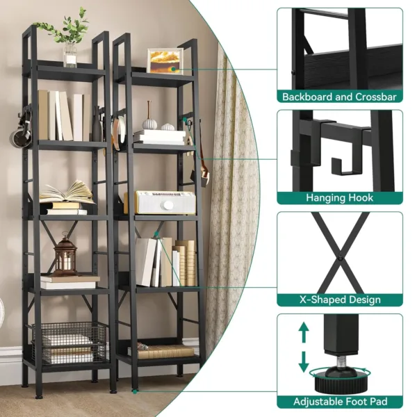 tier bookcase tall 3