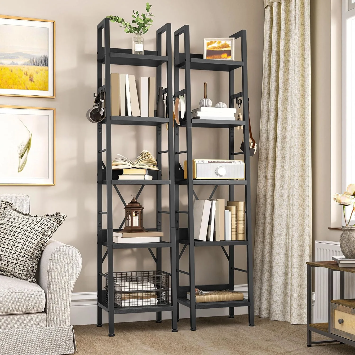 tier bookcase tall 5