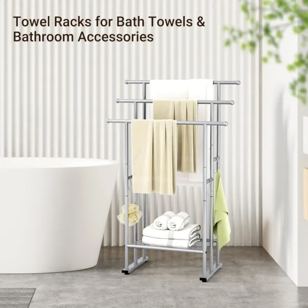 tier towel rack standing 2