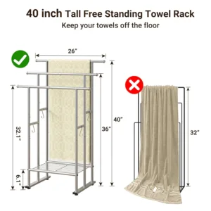 tier towel rack standing 3