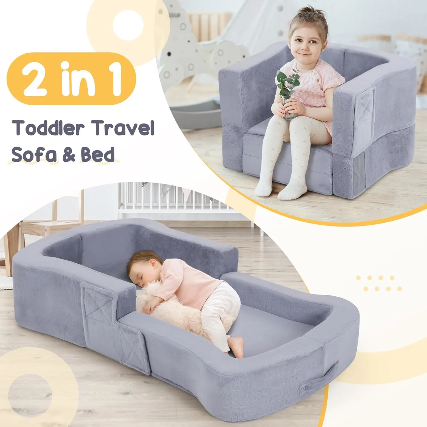 toddler travel bed foldable 4