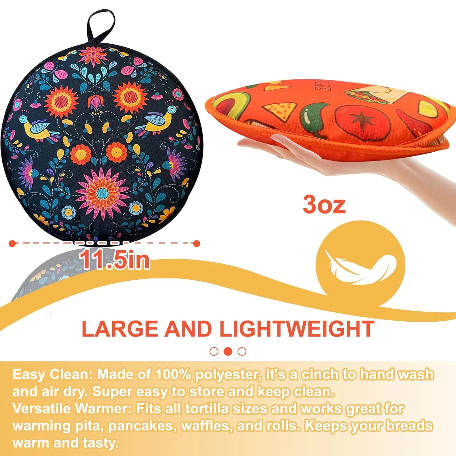 tortilla warmer pack 3