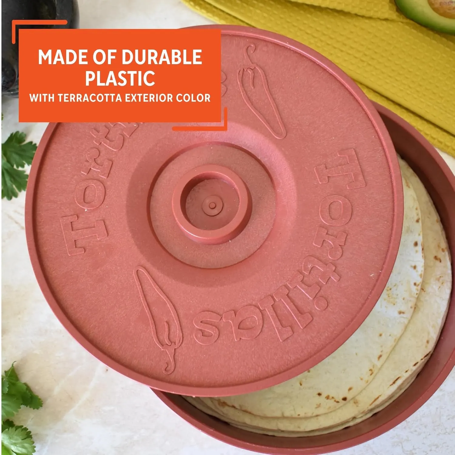 tortilla warmer terracotta 3