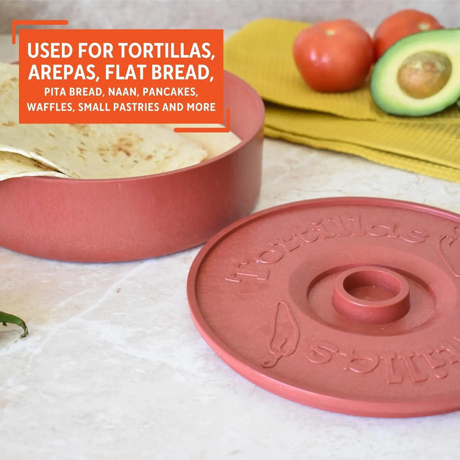 tortilla warmer terracotta 6