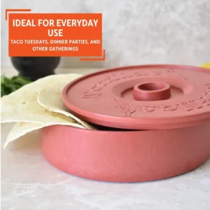tortilla warmer terracotta 7