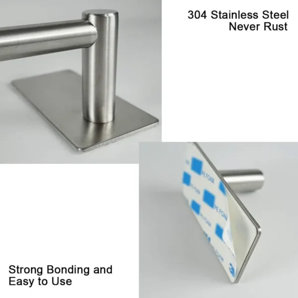 towel bar adhesive steel 3
