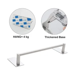 towel bar adhesive steel 5