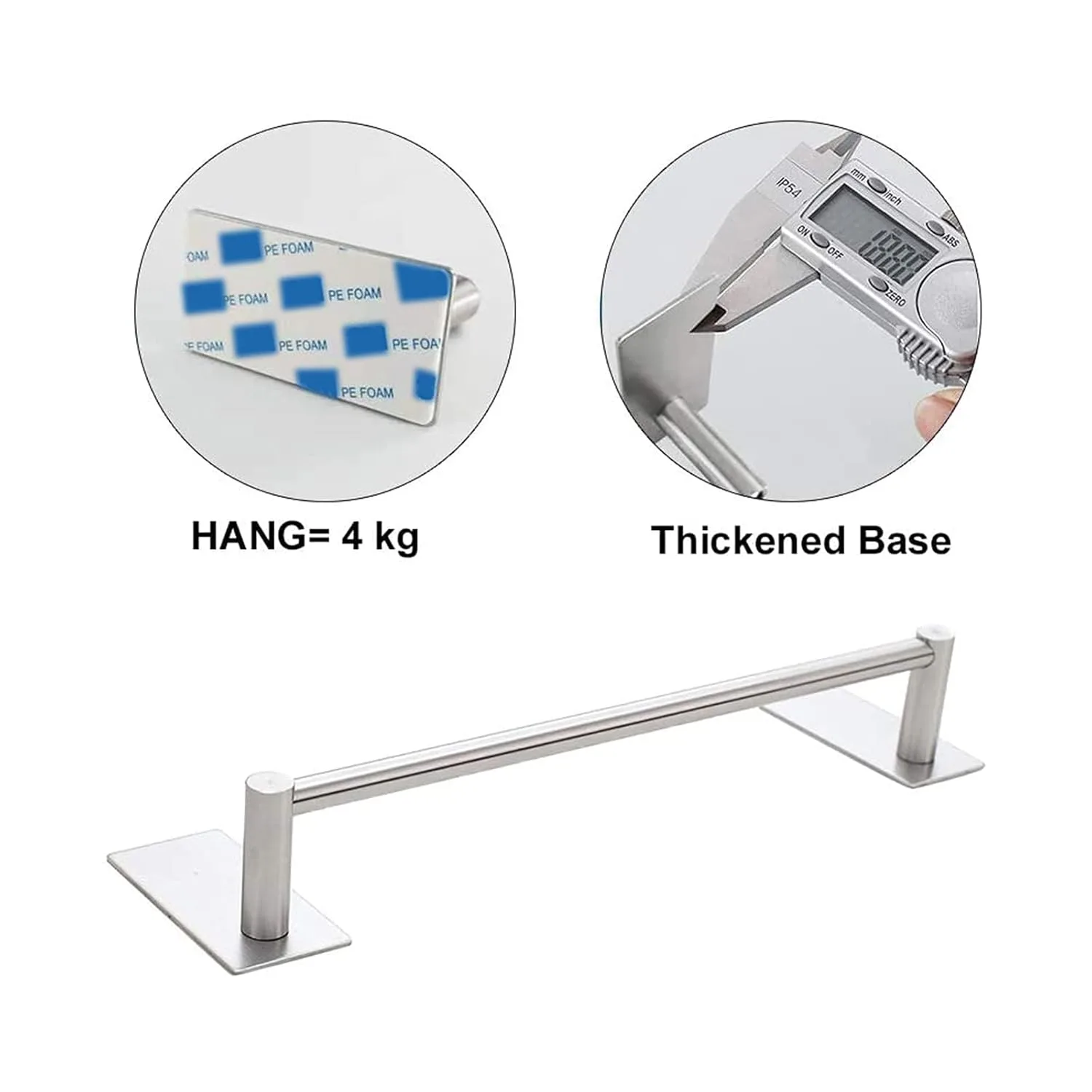 towel bar adhesive steel 5