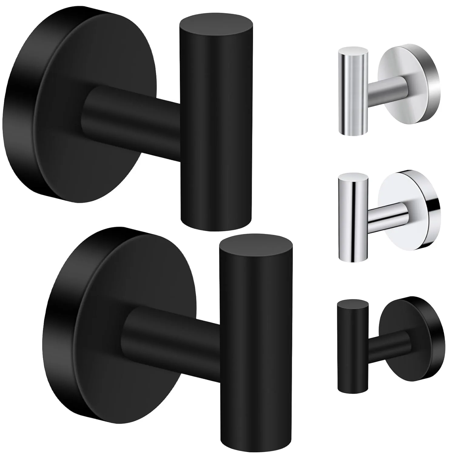towel hooks black 1