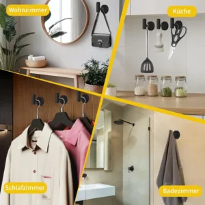 towel hooks black 2