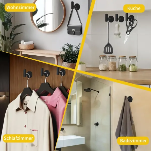 towel hooks black 2