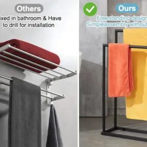 towel rack bathroom free 2