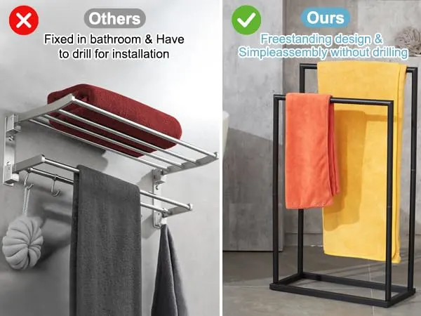 towel rack bathroom free 2