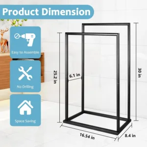 towel rack bathroom free 3