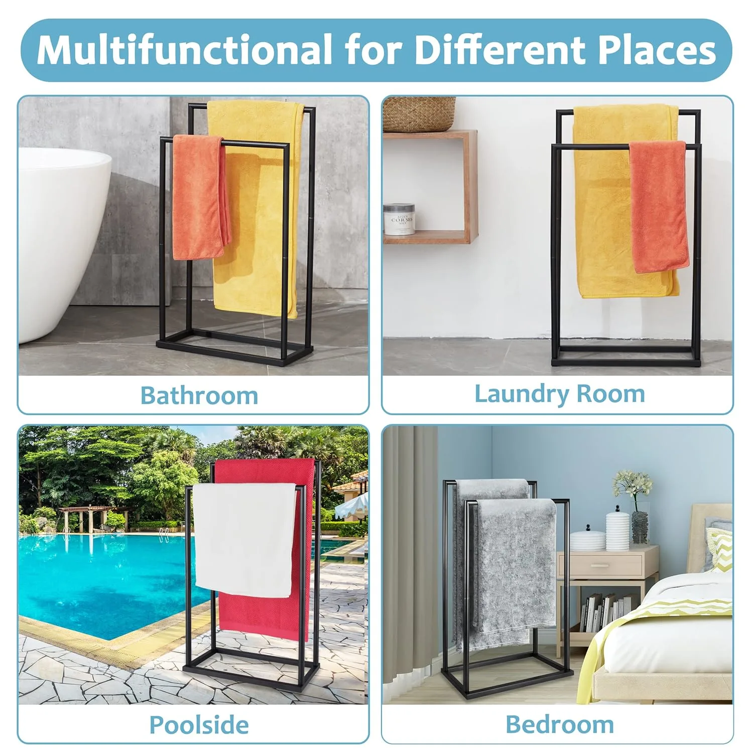 towel rack bathroom free 5