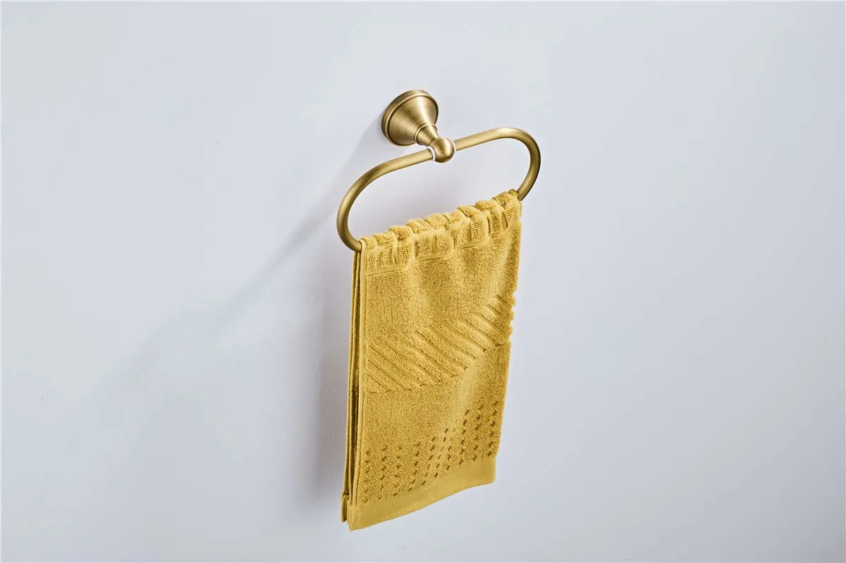 towel ring antique brass 3