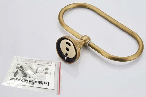 towel ring antique brass 5
