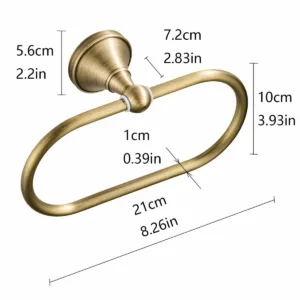 towel ring antique brass 6