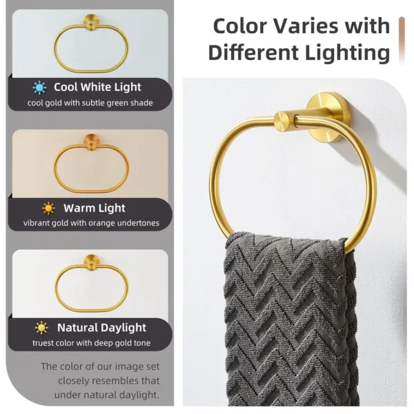 towel ring gold 4