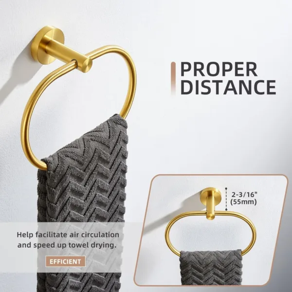 towel ring gold 7