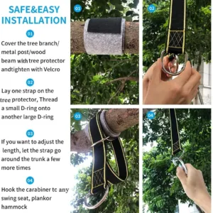 tree swing hanging straps 6