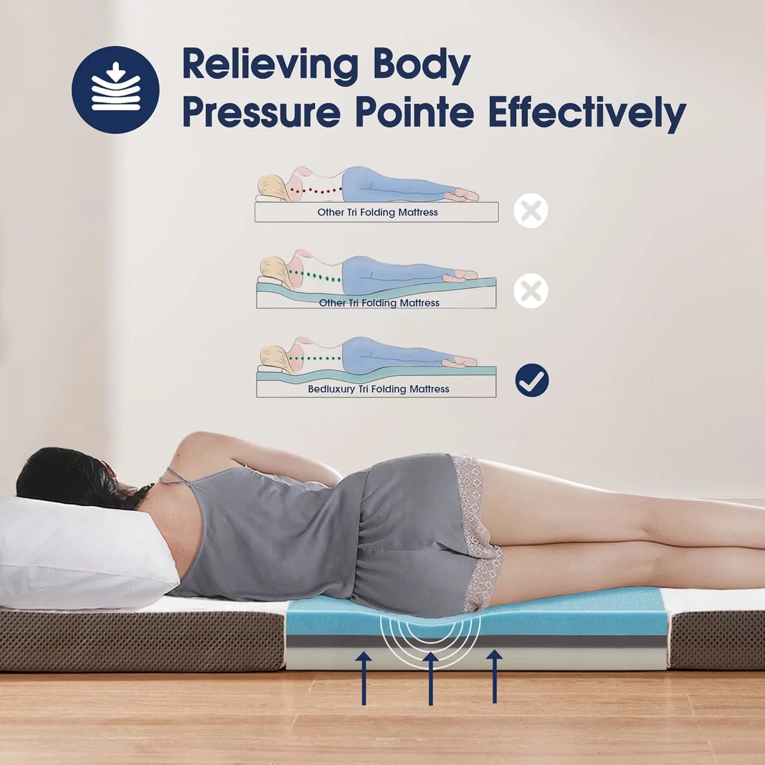 tri folding mattress 5