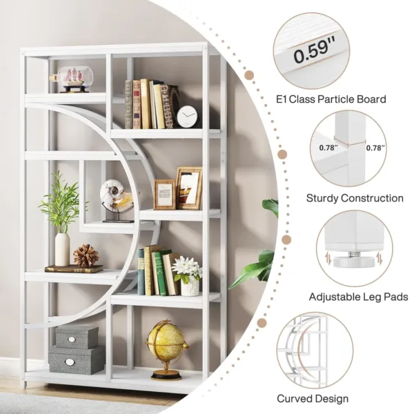 tribesigns bookshelf etagere 7