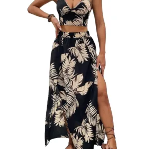 tropical skirt set women 1