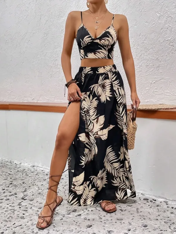 tropical skirt set women 3