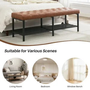 tufted bench shoe storage 6