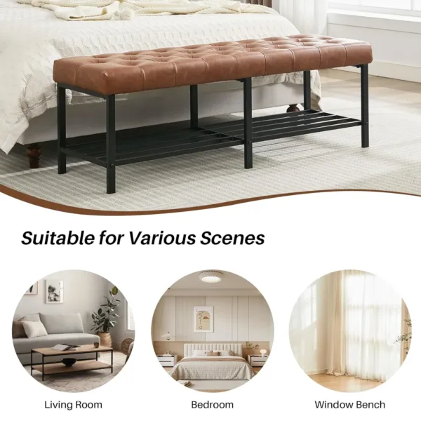 tufted bench shoe storage 6