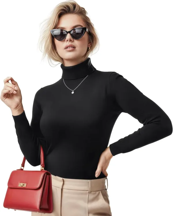 turtleneck women long sleeve 1