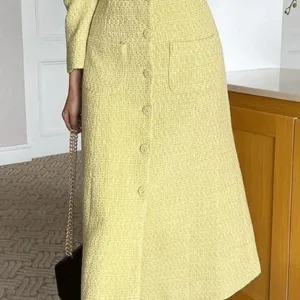 tweed dress long 4