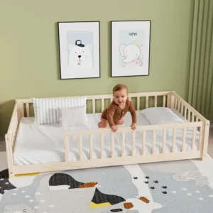 twin floor bed kids 7