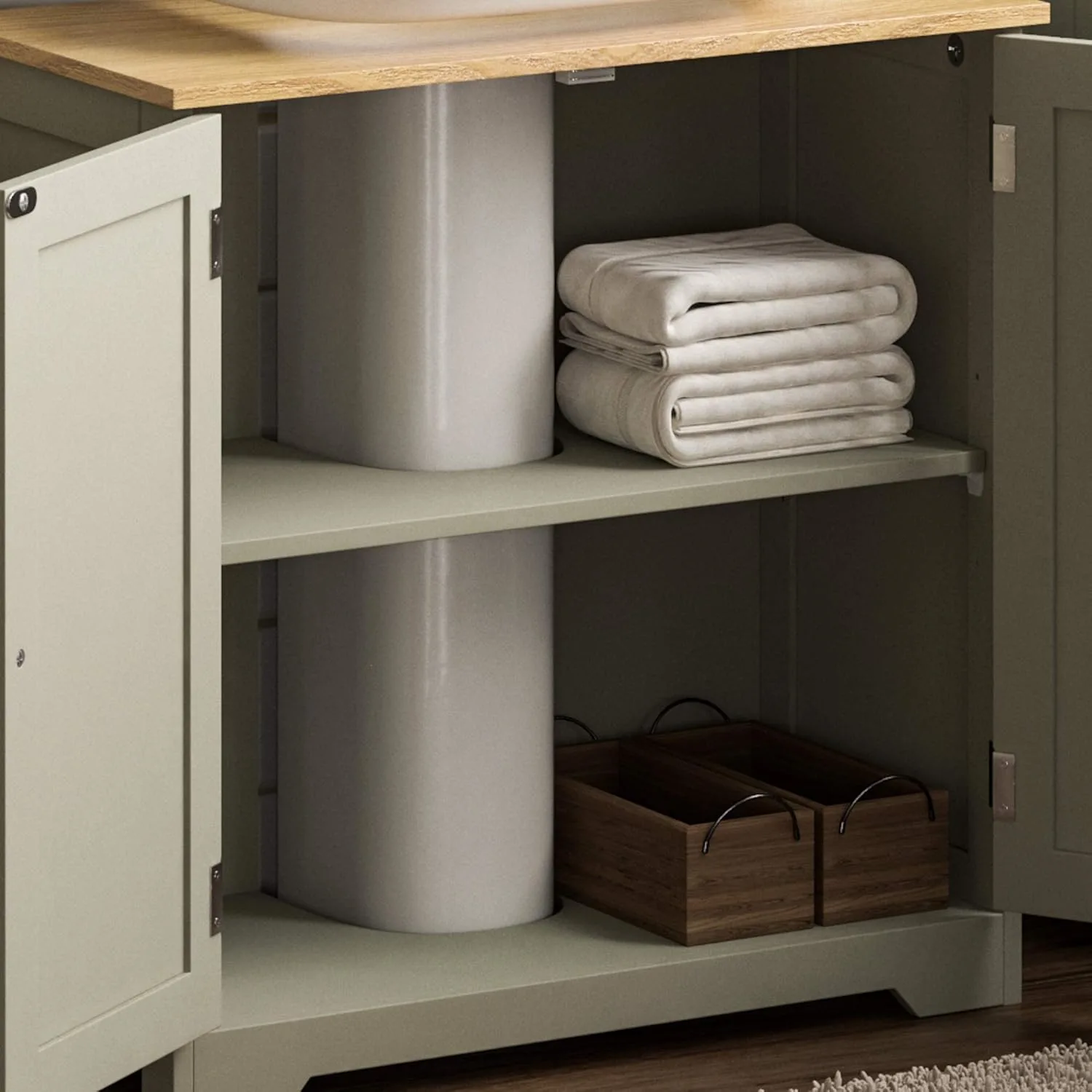 under sink cabinet grey 6