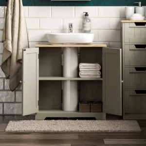 under sink cabinet grey 7